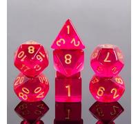 Epic Forge Lot de 7 dés Multiformat - 16mm - Violet Foncé Transparent