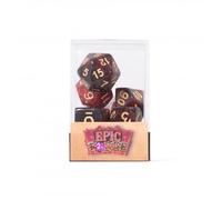 Epic Forge Lot de 7 dés multiformat - Bloody Mary