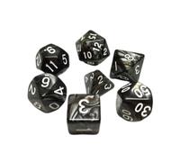 Epic Forge - Lot de 7 dés multiformat en boîte - Noir nacré
