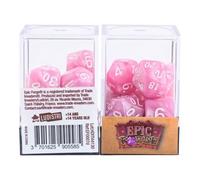 Epic Forge Lot de 7 Dés multiformat - Rose nacré
