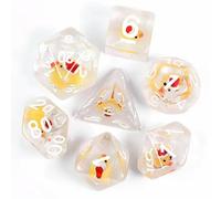 Epic Forge - Lot de 7 dés résine Gamme Insert - en Boite - Canard Noël