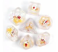 Epic Forge - Lot de 7 dés résine Gamme Insert - en Boite - Canard Noël
