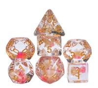 Epic Forge Lot de 7 Dés Resine Polyédriques - Printemps