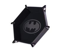 Epic Forge - Piste de dés - Batman - Noire - 19 x 19 cm - Cuir et Velours