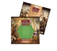 Epic Forge - Piste de dés - Nahui Ollin - 19 x 19 cm - Cuir et Velours