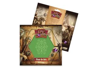 Epic Forge - Piste de dés - Nahui Ollin - 19 x 19 cm - Cuir et Velours