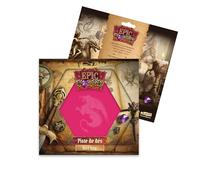 Epic Forge Piste de dés - Pink Dragon - 19 x 19 cm - Cuir et Velours