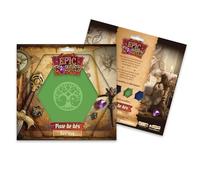 Epic Forge - Piste de dés - Yggdrasil Arbre Vert - 19 x 19 cm - Cuir et Velours