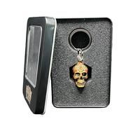 Epic Forge-Porte clé Tête de Mort Vieil Or - Lot de 7 Mini dés métal (5mm)