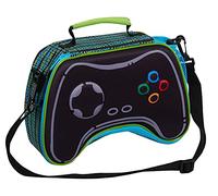 Epic Gamer Sac à déjeuner isotherme pour enfants avec manette de jeu 3D pour l'école, les voyages, sac à déjeuner isotherme avec porte-boissons
