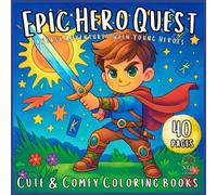 Epic Hero Quest: Brave Little Heroes Coloring Book for Kids Who Love Knights & Wizards in Magical Worlds
