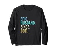 Epic Husband Since 2001 | 25 Anniversaire Mariage 25 Ans Manche Longue