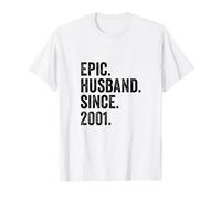 Epic Husband Since 2001 | 25 Anniversaire Mariage 25 Ans T-Shirt