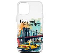 Epic I Survive My Trip to NYC Skylines New York City Coque pour iPhone 12/12 Pro