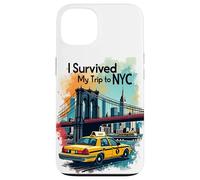 Epic I Survive My Trip to NYC Skylines New York City Coque pour iPhone 13