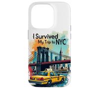 Epic I Survive My Trip to NYC Skylines New York City Coque pour iPhone 14 Pro