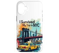 Epic I Survive My Trip to NYC Skylines New York City Coque pour iPhone 16 Plus