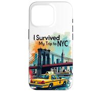Epic I Survive My Trip to NYC Skylines New York City Coque pour iPhone 16 Pro