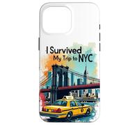 Epic I Survive My Trip to NYC Skylines New York City Coque pour iPhone 16 Pro Max