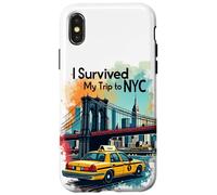 Epic I Survive My Trip to NYC Skylines New York City Coque pour iPhone X/XS