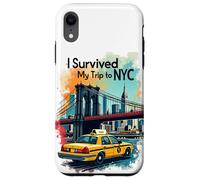 Epic I Survive My Trip to NYC Skylines New York City Coque pour iPhone XR