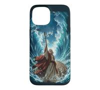 Epic Japanese Anime Christian Bible - Moses Parting The Sea Coque pour iPhone 15
