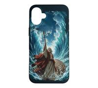 Epic Japanese Anime Christian Bible - Moses Parting The Sea Coque pour iPhone 16 Plus