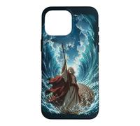 Epic Japanese Anime Christian Bible - Moses Parting The Sea Coque pour iPhone 16 Pro Max