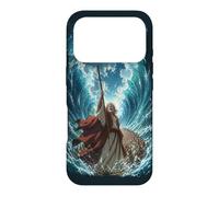 Epic Japanese Anime Christian Bible - Moses Parting The Sea Coque pour iPhone 17 Pro