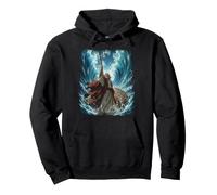 Epic Japanese Anime Christian Bible - Moses Parting The Sea Sweat à Capuche