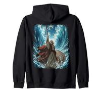 Epic Japanese Anime Christian Bible - Moses Parting The Sea Sweat à Capuche