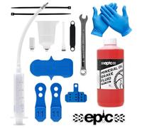 epic Kit de purge pour freins Shimano et huile minérale | Compatible avec Deore, XT, SLX, XTR, Saint, 105, Ultegra, GRX, Dura-Ace | pour VTT, gravier et freins de route (huile minérale de 1 litre)