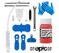 epic Kit de purge pour freins Shimano et huile minérale | Compatible avec Deore, XT, SLX, XTR, Saint, 105, Ultegra, GRX, Dura-Ace | Pour VTT, gravier et freins de route (huile minérale 100 ml)