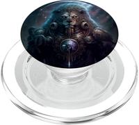 Epic Lion Le Signe du Zodiaque de la Force PopSockets PopGrip pour MagSafe