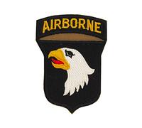 Epic Militaria Insigne d'Épaule de la 101ème Division Aéroportée Américaine (Langue Rouge)