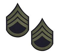 Epic Militaria Paire de Nous Américain Sergent D'État-Major Bras Rang Badge Patch Repro