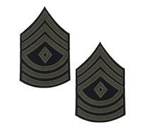 Epic Militaria Paire de Réplique US Insigne De Grade De Premier Sergent (Olive)