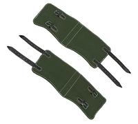 Epic Militaria Réplique WW2 Allemand Guêtres En Cuir (Green & Black)