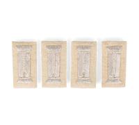 Epic Militaria Reproduction WW2 Armée Allemande Officier Waffenrock Boutons de manchette - Lot de 4, Blanc (infanterie), taille unique