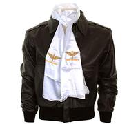 Epic Militaria Reproduction WW2 US Army Air Corps Logo Pilots White Silk Blend Scarf, blanc, taille unique