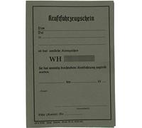 Epic Militaria WW2 Document D'Immatriculation Allemand