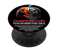 Epic Pumpkin Robot: Halloween, Thanksgiving, Harvest Graphic PopSockets PopGrip Adhésif
