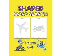 Epic Shaped Word Search For Kids 4-6: Large Print Word Game For Children | Learn Spelling & Vocabulary - Numbers, Animals, Transportations, Food & Other Fun Topics