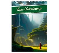 Epic Wanderings (Wall Calendar 2027 DIN A2 portrait), CALVENDO 12 Month Wall Calendar: Captivating Journeys through Fantasy Landscapes