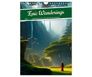 Epic Wanderings (Wall Calendar 2027 DIN A4 portrait), CALVENDO 12 Month Wall Calendar: Captivating Journeys through Fantasy Landscapes