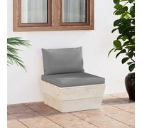 Vidaxl Canapé D'angle Palette De Jardin Avec Coussins Épicéa Imprégné