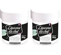 Epicerie du Chef Colorant Artificiel en Poudre Vert d'Eau 60 g (Lot de 2)