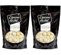 Epicerie du Chef Palets de Chocolat Blanc 500 g (Lot de 2)