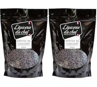 Épicerie Du Chef - Pépites de Chocolat Noir 500g - 44% Cacao Minimum - Pour Cupcakes, Cookies, Muffins, Brioches, Pâtisseries, Gâteaux, Mueslis - EDC8652 (Lot de 2)