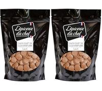 Epicerie Du Chef Sachet Refermable De Palets De Chocolat De Couverture Lait 200 G (Lot de 2)